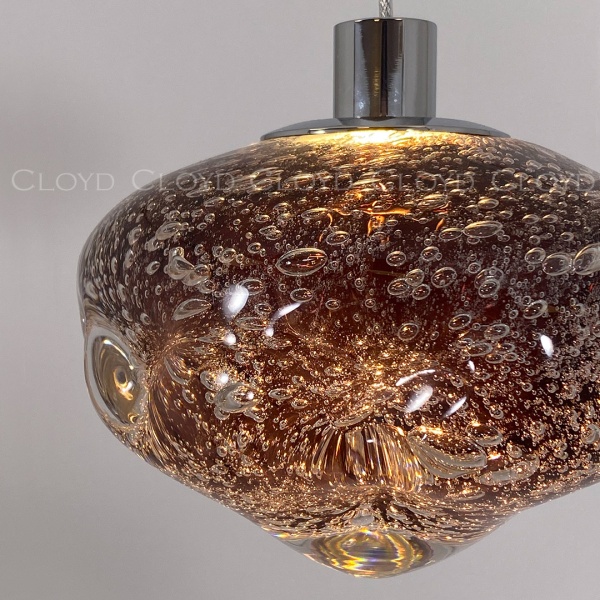 Подвесной светильник Cloyd VOCAL P1 / хром - розовое стекло (арт.11346) от интернет-магазина IDODOM.RU