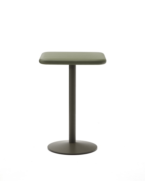 Уличный стол Esilda зеленый из цемента и стали 70х70 см от интернет-магазина IDODOM.RU