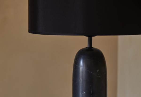 Настольная лампа Shin черный мрамор / абажур 801021/36 от интернет-магазина IDODOM.RU