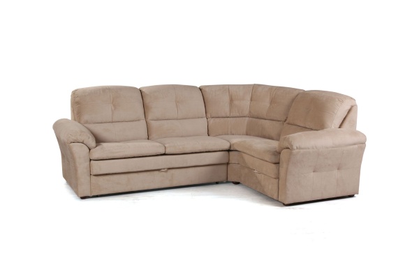 Diamante диван-кровать угловой велюр бежевый от интернет-магазина IDODOM.RU
