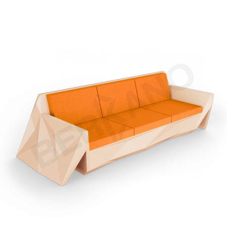 Диван Quaro с подушками Terracotta, Orange