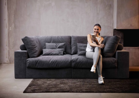 Модуль диван Элизиум угловой - Эконом микровелюр