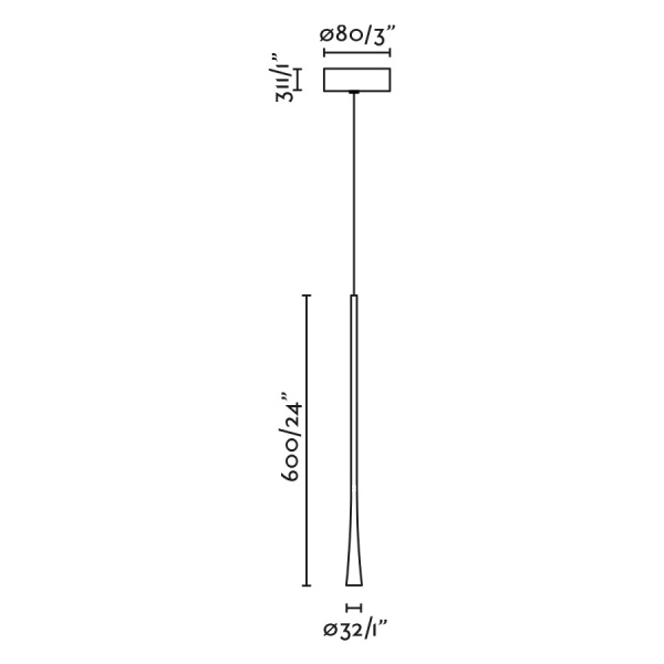 Подвесной светильник DIANA 600 золотой LED 6W 2700K от интернет-магазина IDODOM.RU