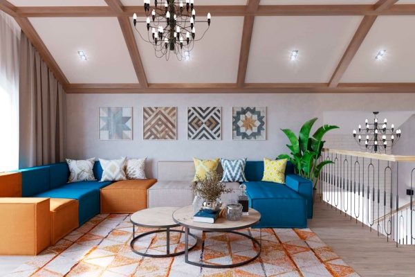 Модуль диван Фри 101 - Эконом микровелюр