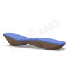 Шезлонг Quaro с подушками Brown, Navy