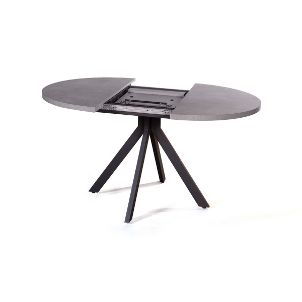 Стол круглый Corfu раздвижной  (100+40) камень темный от интернет-магазина IDODOM.RU