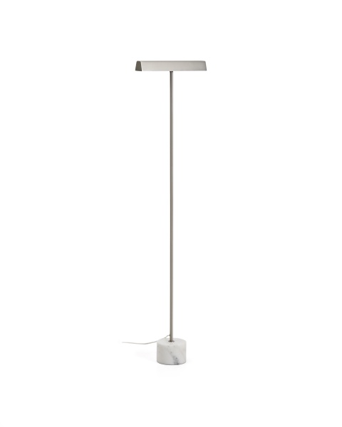Торшер Lynor из матового металла с основанием из белого мрамора от интернет-магазина IDODOM.RU
