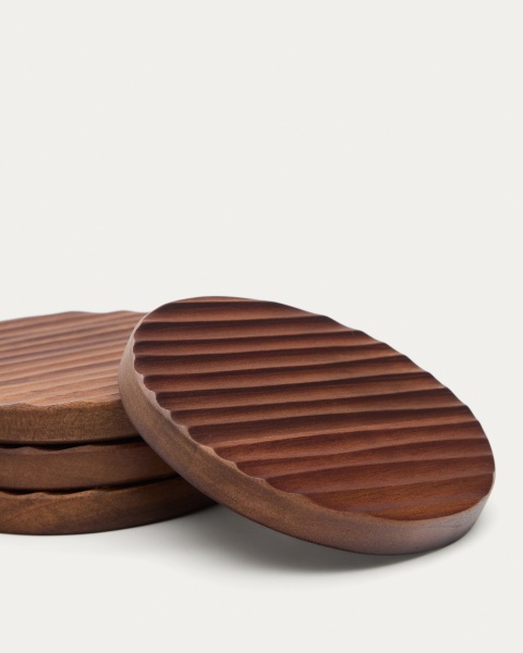 Набор из 4 подставок Rommu из акации от интернет-магазина IDODOM.RU