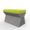 Скамейка X-seat Line Gray Granite, Green