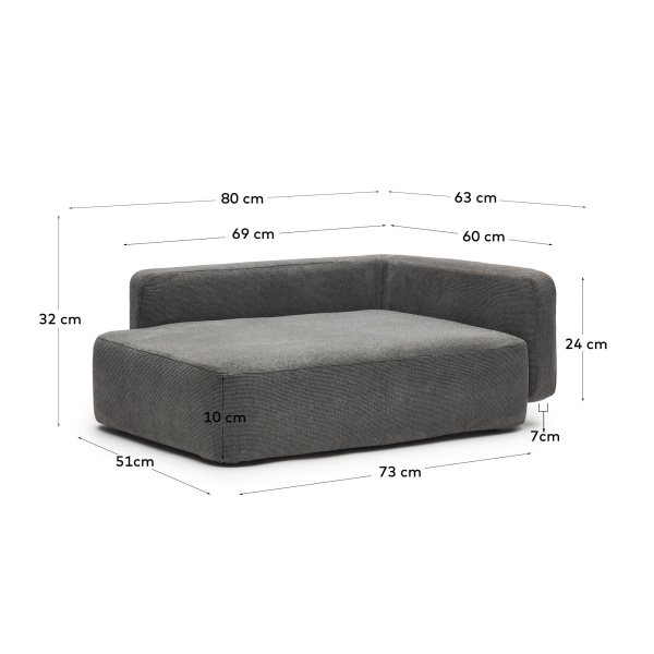 Bowie cover for small bed for pets in dark grey от интернет-магазина IDODOM.RU