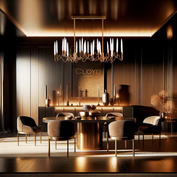 Люстра Cloyd ZOAR C26 / шир. 120 см - латунь (арт.10407) от интернет-магазина IDODOM.RU