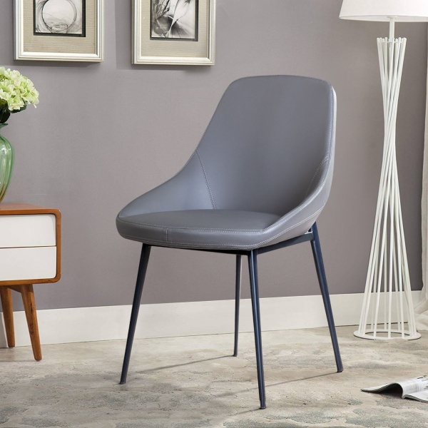 Стул Oscar, экокожа soft touch темно-серый от интернет-магазина IDODOM.RU