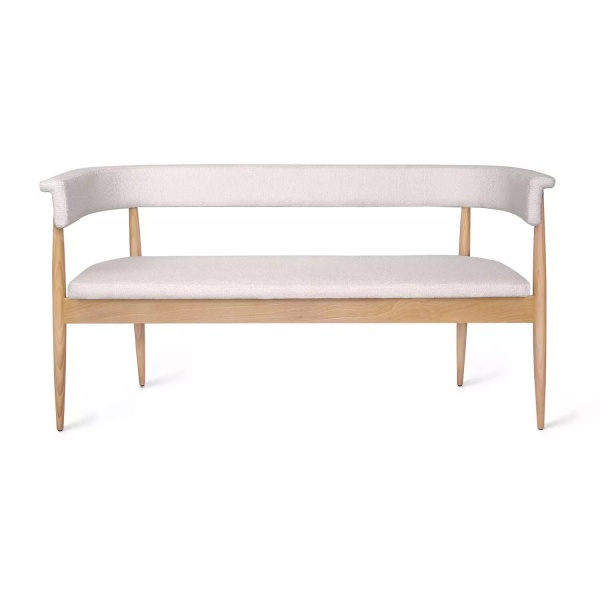 Диван прямой Ludvig, бук натуральный, шенилл бежевый от интернет-магазина IDODOM.RU