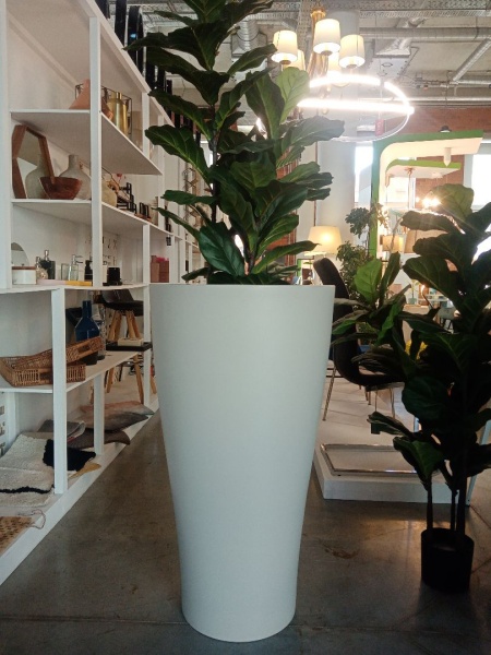 Кашпо Curvada серое 100 см от интернет-магазина IDODOM.RU