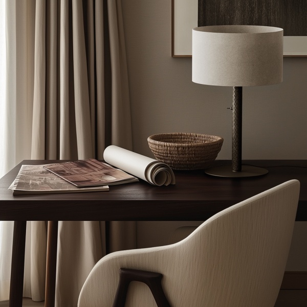 Настольная лампа Coco S1342 хромированный металл/черная кожа с абажуром 801011/35 от интернет-магазина IDODOM.RU