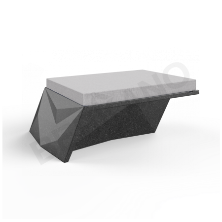 Угловой модуль Quaro с подушками Black Granite, Gray