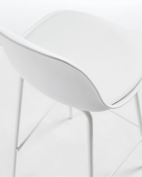 Барный стул Lysna пластик белый от интернет-магазина IDODOM.RU