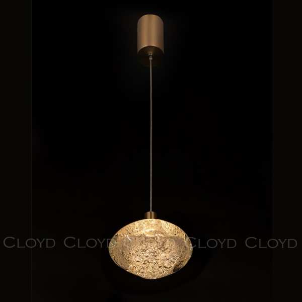 Подвесной светильник Cloyd VOCAL P1 / латунь - прозрачн. стекло (арт.11345) от интернет-магазина IDODOM.RU