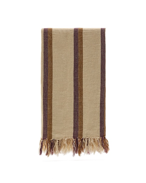 Плед Arven разноцветный полосатый из 100% льна 130 x 170 см от интернет-магазина IDODOM.RU