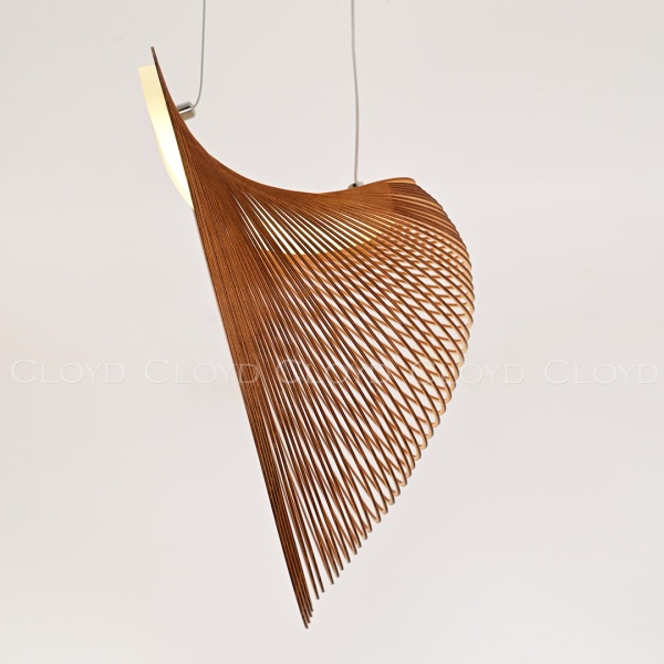 Подвесной светильник Cloyd FUETE P1 / шир. 40 см - дерево - белый (арт.11413) от интернет-магазина IDODOM.RU