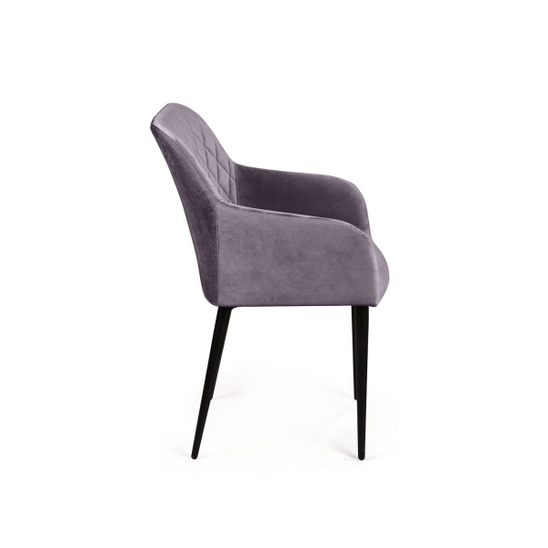 Стул с подлокотниками Robert, бархат серый 27 от интернет-магазина IDODOM.RU