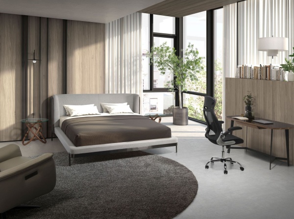 Поворотное офисное кресло 4140/MLM611573 из черной ткани от интернет-магазина IDODOM.RU