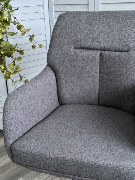 Стул Sun ткань серый, поворотный механизм 360 градусов от интернет-магазина IDODOM.RU