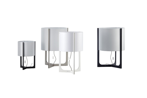 Настольная лампа Nirvana Ø 25 см матовый никель/белый абажур от интернет-магазина IDODOM.RU