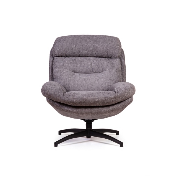 Кресло качалка с оттоманкой Magnus, серый от интернет-магазина IDODOM.RU