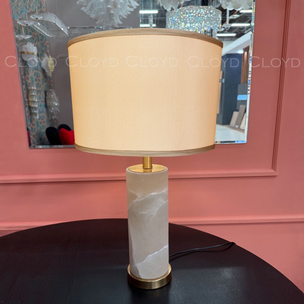 Настольная лампа Cloyd PARMENID T1 / выс. 62 см - алебастр - латунь (арт.30194) от интернет-магазина IDODOM.RU