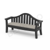 Скамейка Province Coal Black, Light grey