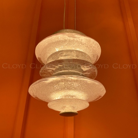 Подвесной светильник Cloyd GEFEST P2 / выс. 18 см - серебро сусальн. (арт.10388) от интернет-магазина IDODOM.RU