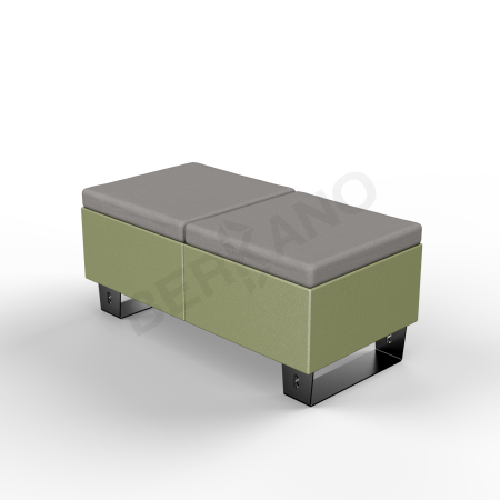 Скамейка Brick 120 Olive green, Graphite