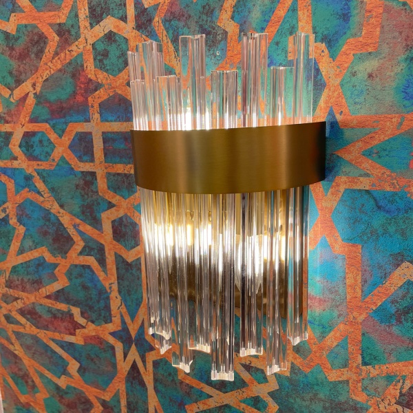 Бра Cloyd NACK-A W3 / выс. 35 см - R - латунь (арт.20187) от интернет-магазина IDODOM.RU