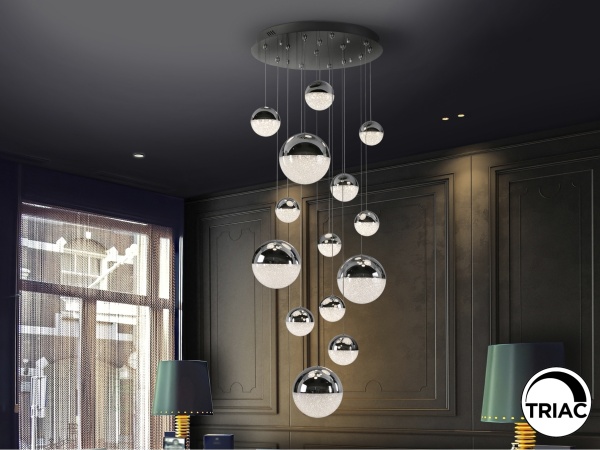 Люстра Sphere 14L хромированная D60 DIMABLE от интернет-магазина IDODOM.RU