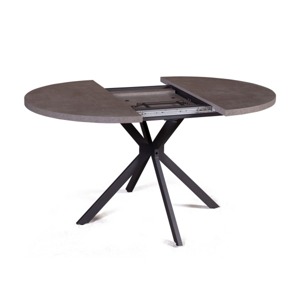 Стол круглый Vegas раздвижной (100+40) камень темный от интернет-магазина IDODOM.RU