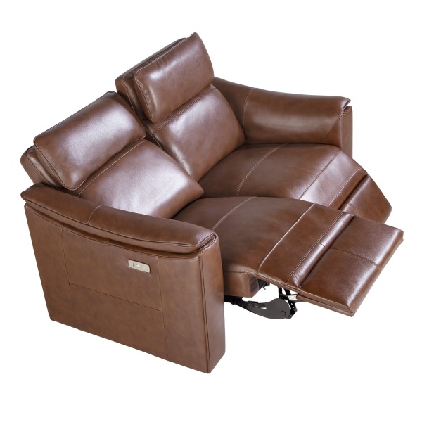 Диван 3-х местный 6166/KM5035-3P-M1595 кожаный с механизмом релаксации от интернет-магазина IDODOM.RU