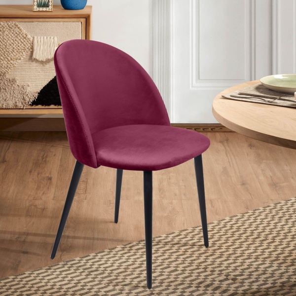 Стул Thomas, бархат винно-красный 16 от интернет-магазина IDODOM.RU