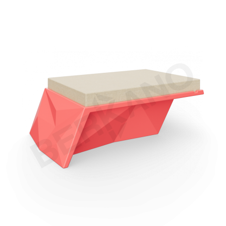 Угловой модуль Quaro с подушками Chili Red, Bone Brown
