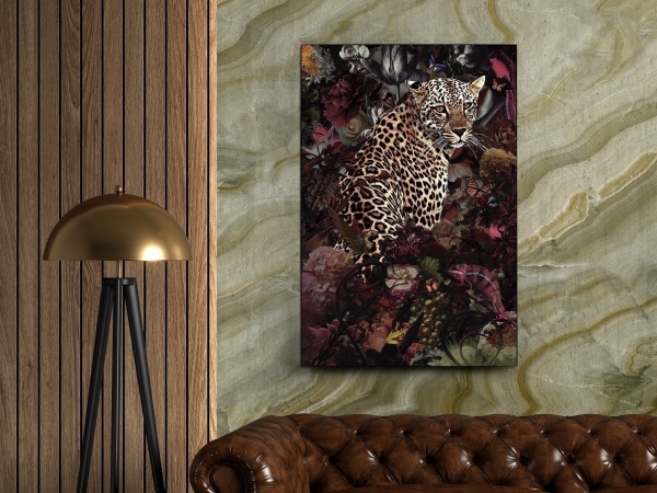 Печатная фотография на стекле Leopardo 80x120 от интернет-магазина IDODOM.RU