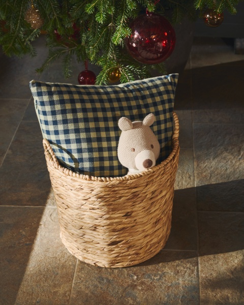 Yanil Чехол на подушку 100% хлопок зеленые и синие квадраты 45 x 45 см от интернет-магазина IDODOM.RU