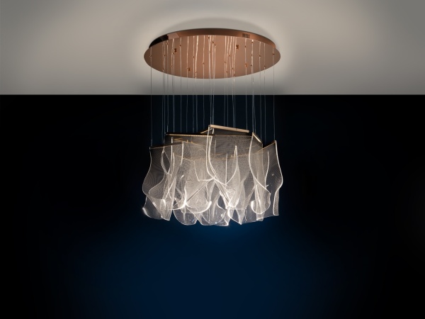 Подвесной светильник Velos 14L розовое золото от интернет-магазина IDODOM.RU