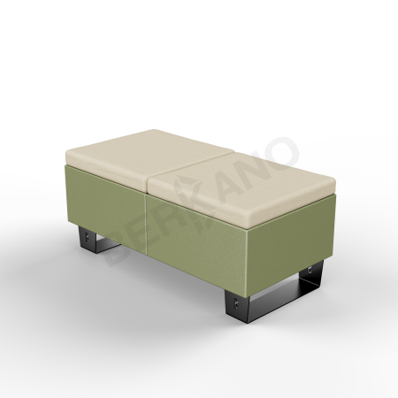 Скамейка Brick 120 Olive green, Bone Brown