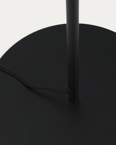 Торшер Brisia из черного металла с матовым стеклянным шаром Ø30 от интернет-магазина IDODOM.RU