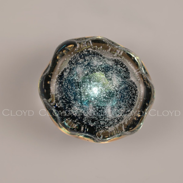 Бра Cloyd VOCAL W1 / латунь - синее стекло (арт.20369) от интернет-магазина IDODOM.RU