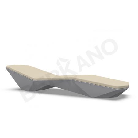 Шезлонг Quaro с подушками Graphite, Bone Brown