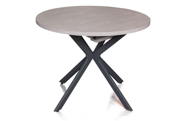 Стол круглый Vegas раздвижной (100+40) цемент светлый от интернет-магазина IDODOM.RU