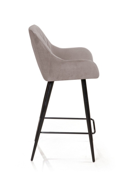 Стул полубарный Robert, бархат пепельно-бежевый 25 от интернет-магазина IDODOM.RU