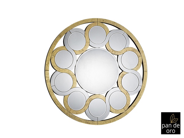 Зеркало Zendaya золотое 120Ø от интернет-магазина IDODOM.RU