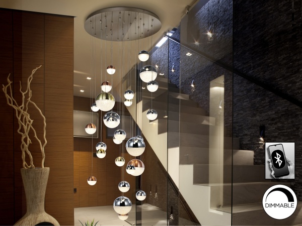 Подвесной светильник Sphere LED 27L Ø80 DIM BLUETOOTH цветной от интернет-магазина IDODOM.RU